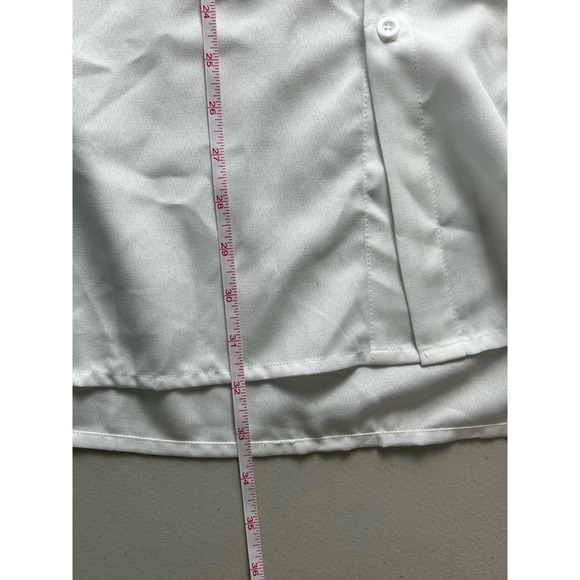 MEN'S BUTTON UP DRESS SHIRT WHITE LONG SLEEVED SIZE 2XL NWOT - Picture 6 of 7